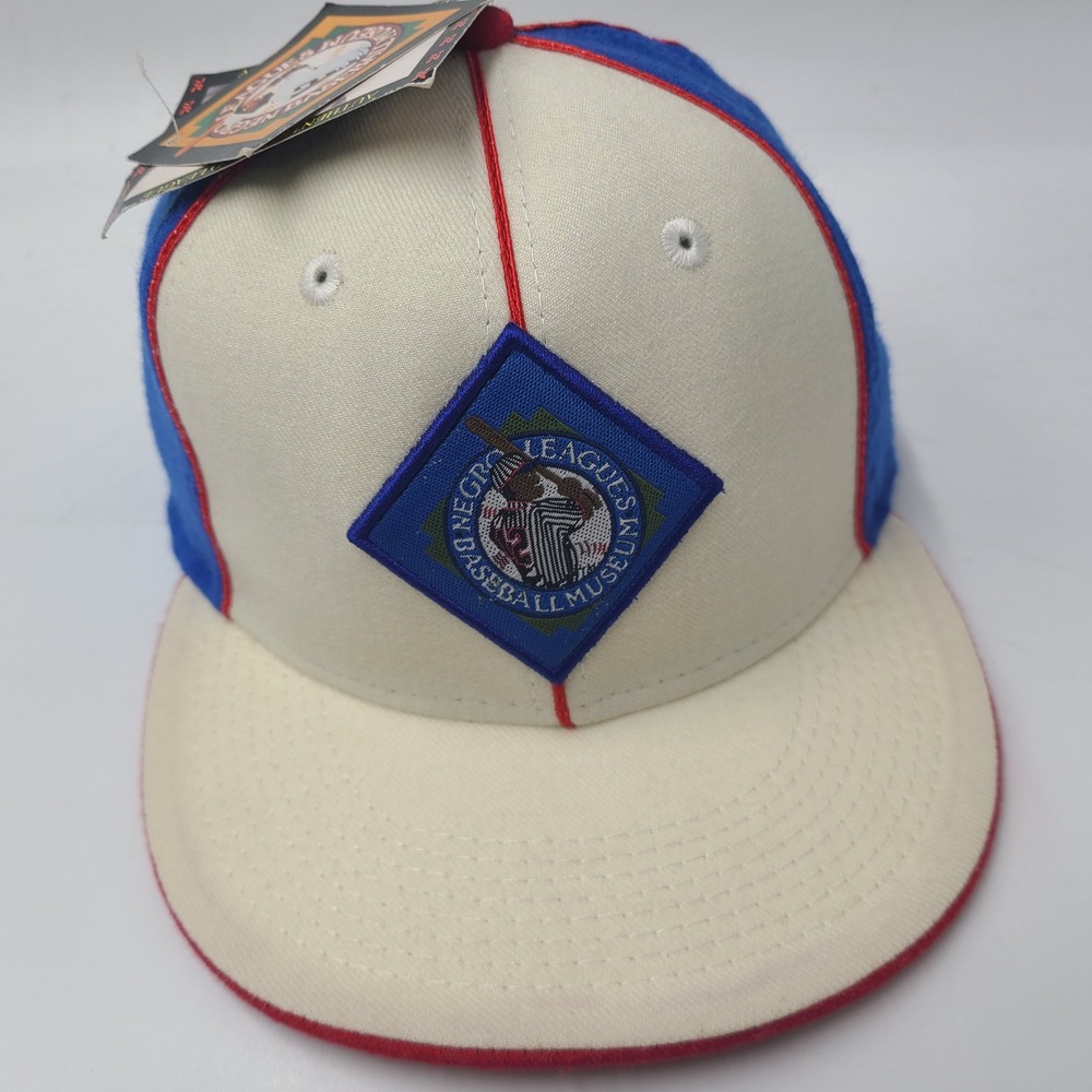 Vintage Philadelphia Stars Hat Fitted 7 1/2 White Blue Negro League Baseball